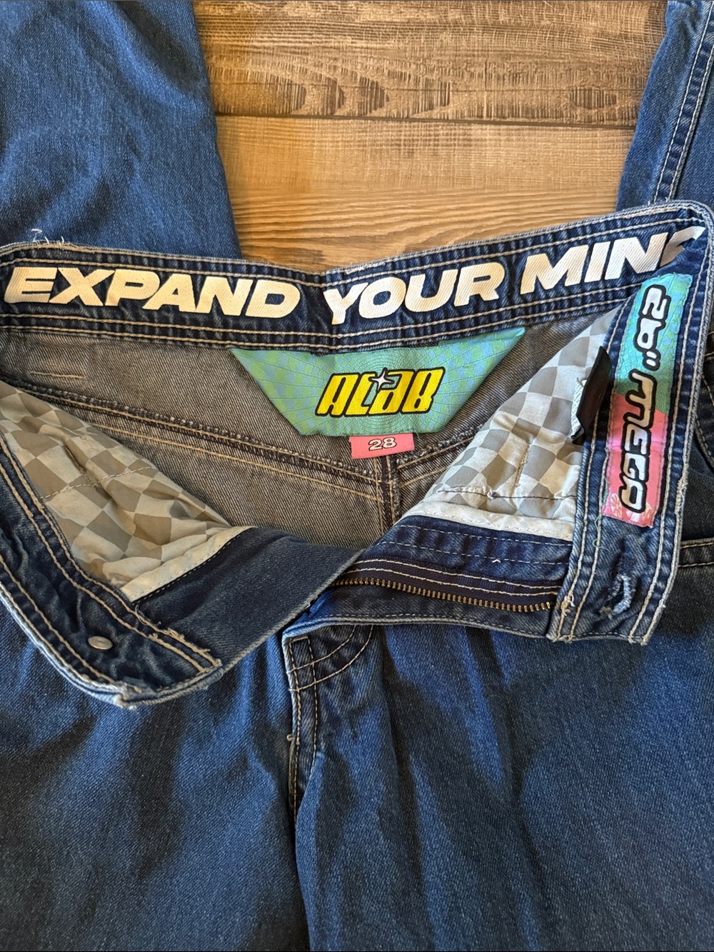 Alab mens wide leg jeans - Picture 6 of 9